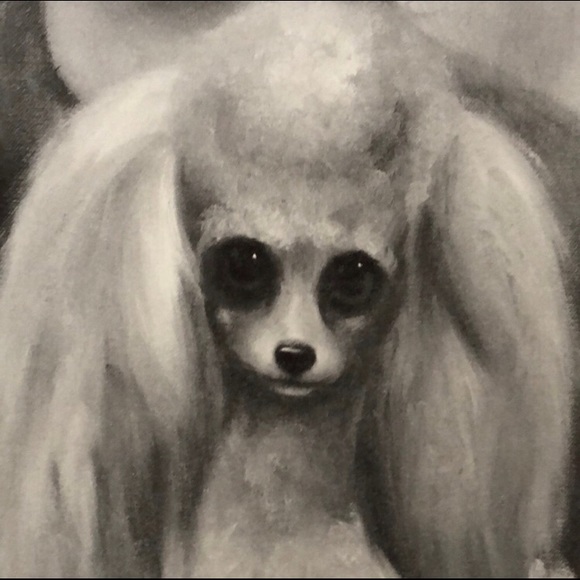 Margaret Keane Print BIG EYES Kid Dog Mod  Midcentury Pop Art - Picture 5 of 5